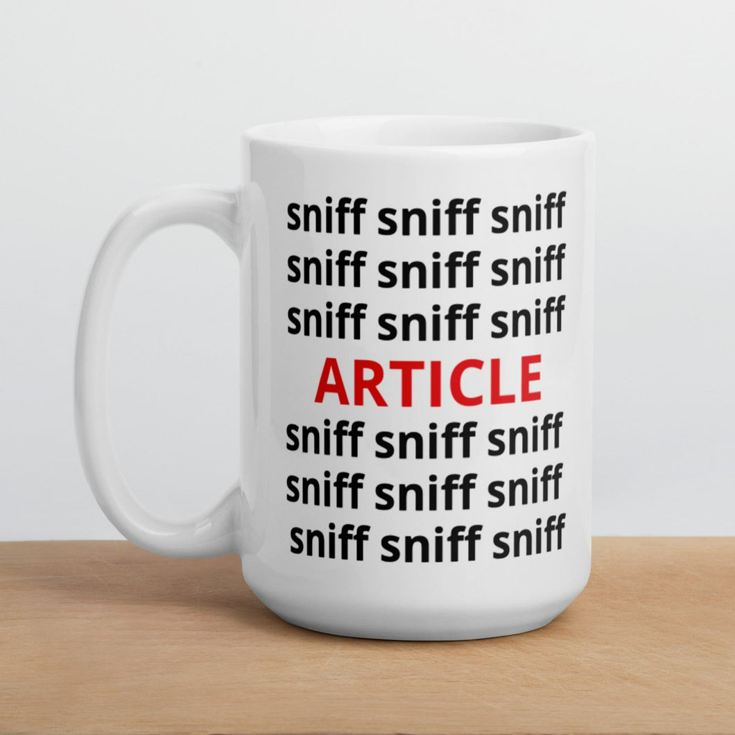 Sniff Sniff Article Tracking Mug