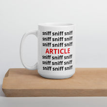 Load image into Gallery viewer, Sniff Sniff Article Tracking Mug
