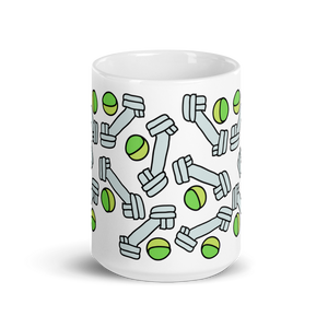 Allover Bones & Balls Dog Mug