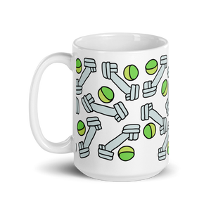 Allover Bones & Balls Dog Mug