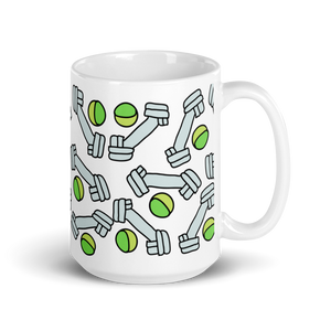 Allover Bones & Balls Dog Mug