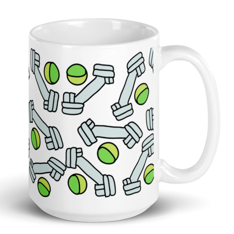 Allover Bones & Balls Dog Mug