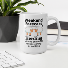 Load image into Gallery viewer, Sheep Herding Weekend Forecast Mug
