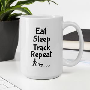 Eat Sleep Track Repeat Mug