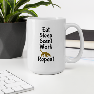 Eat Sleep Scent Work Repeat Mug