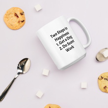 Load image into Gallery viewer, 2 Steps to Happiness - Scent Work Mugs
